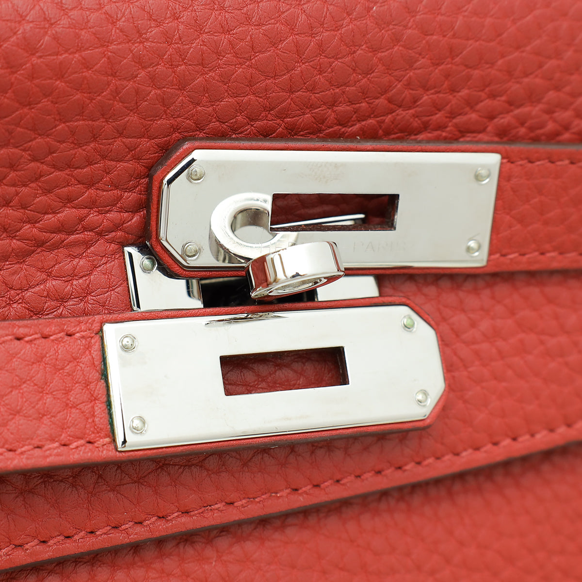 Hermes Rouge Venetian Retourne Kelly 35 Bag