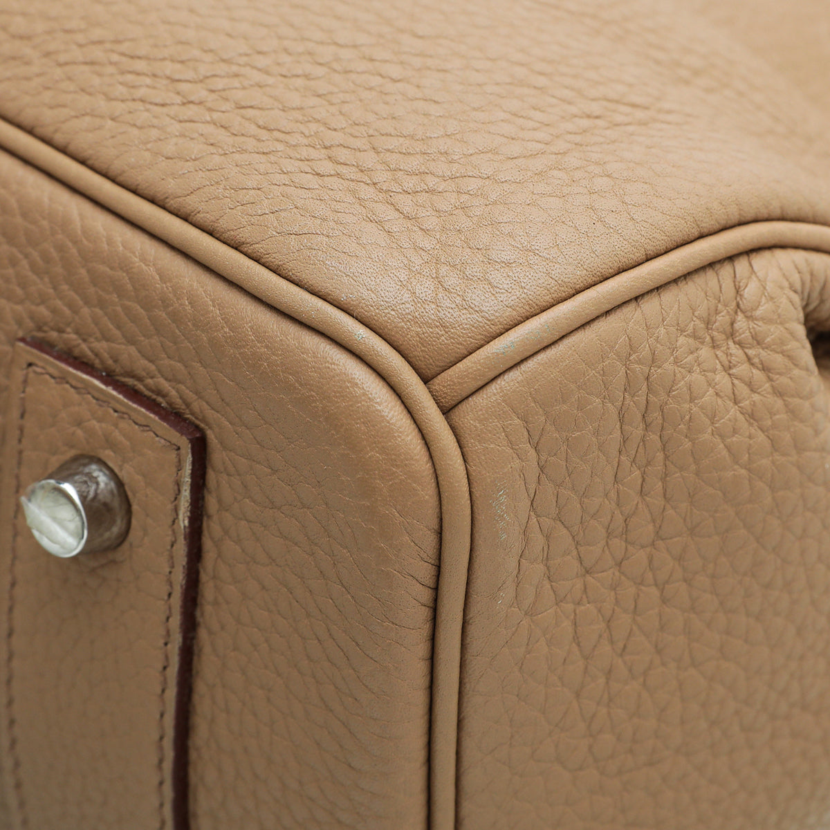 Hermes Tabac Camel JPG Shoulder Birkin Bag