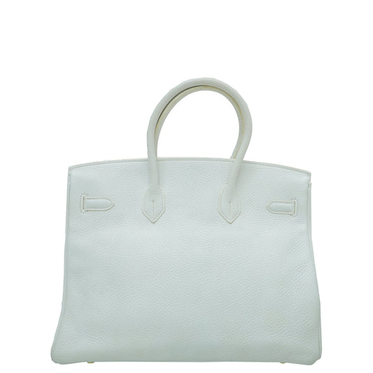 Hermes Blanc Birkin 35 Bag