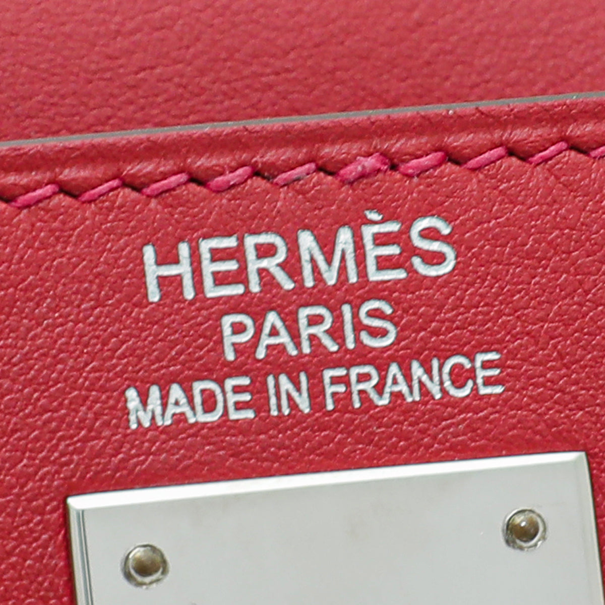 Hermes Rouge Lakis Kelly 35 Bag