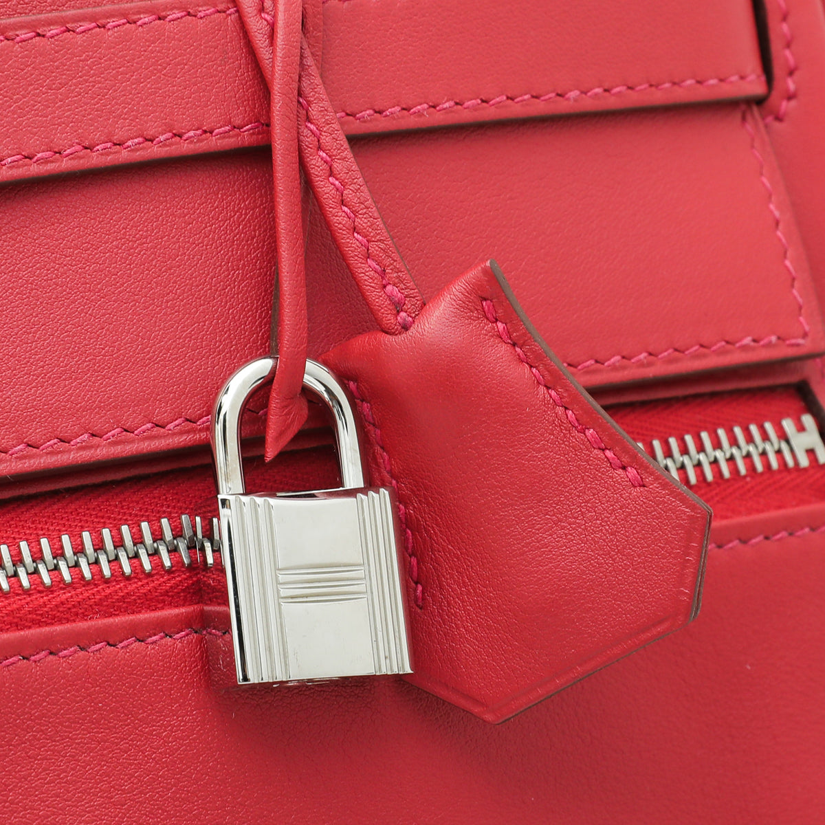 Hermes Rouge Lakis Kelly 35 Bag