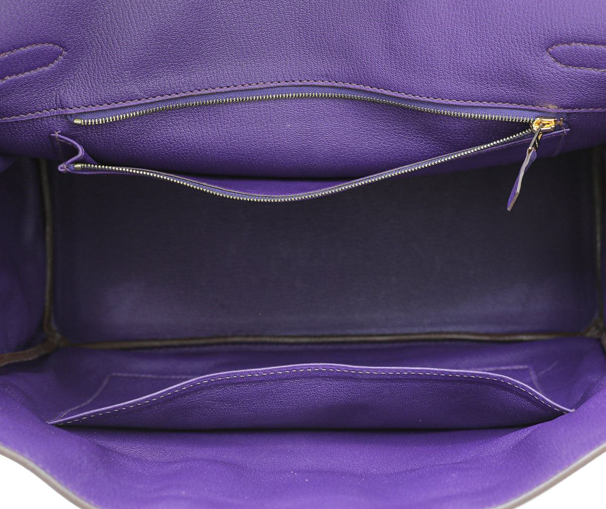 Hermes Ultraviolet Birkin 35 Bag