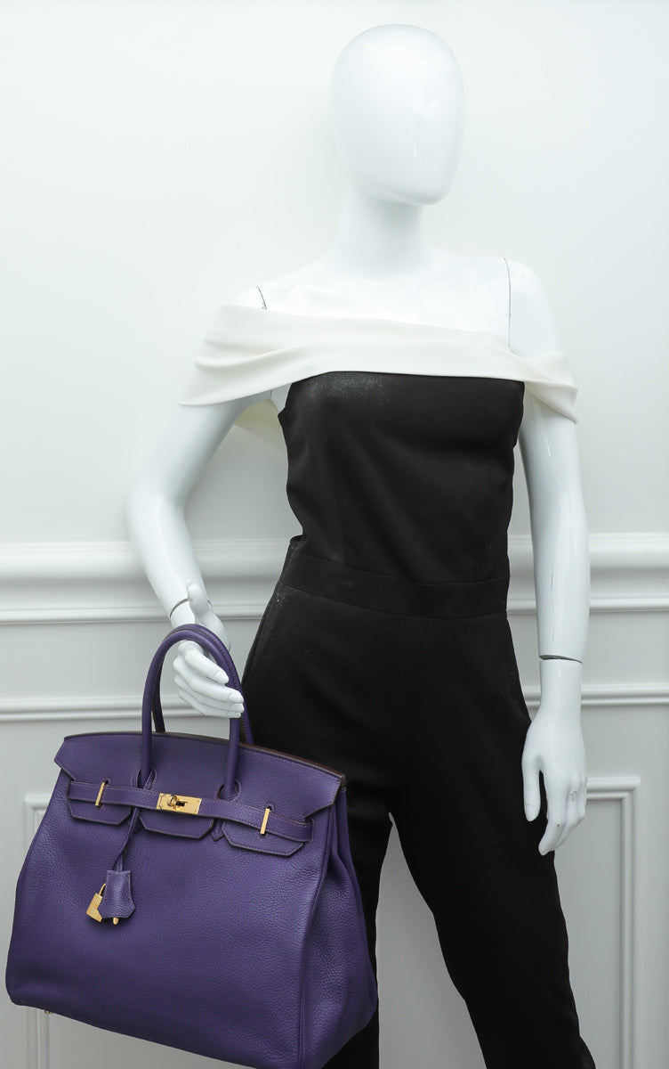 Hermes Ultraviolet Birkin 35 Bag