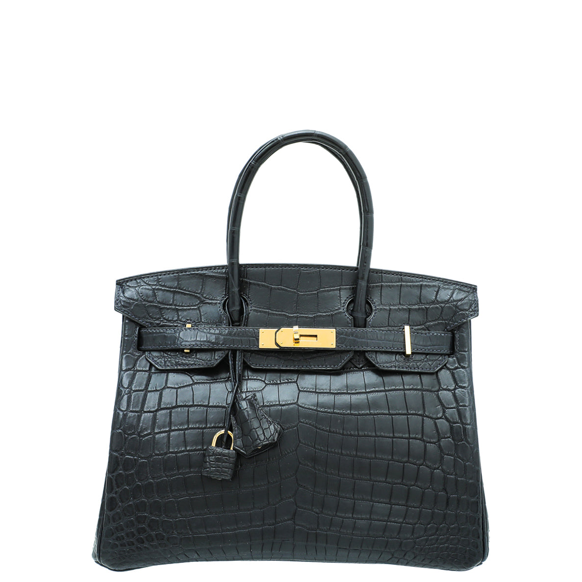 Hermes Blue Marine Matte Niloticus Crocodile Birkin 30 Bag