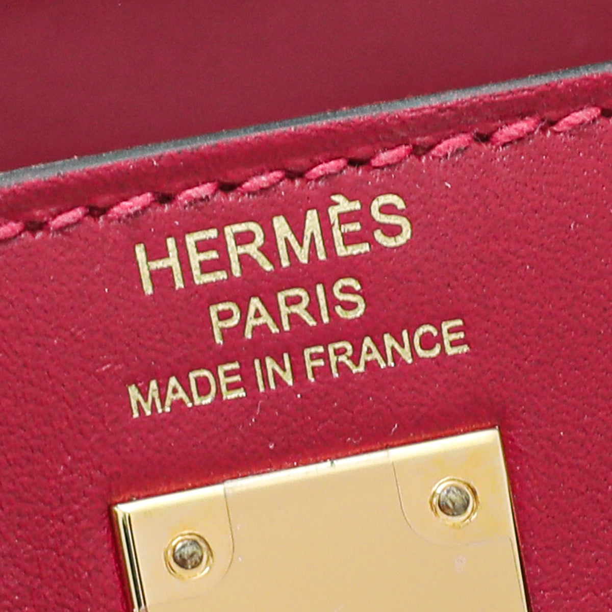 Hermes Red 25 Sellier Kelly Box Bag