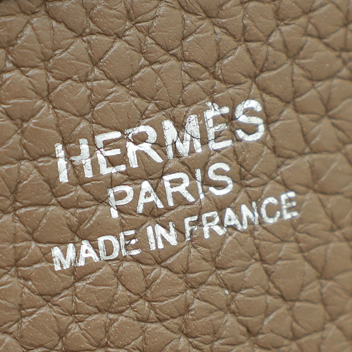 Hermes Etoupe Evelyne III PM Bag