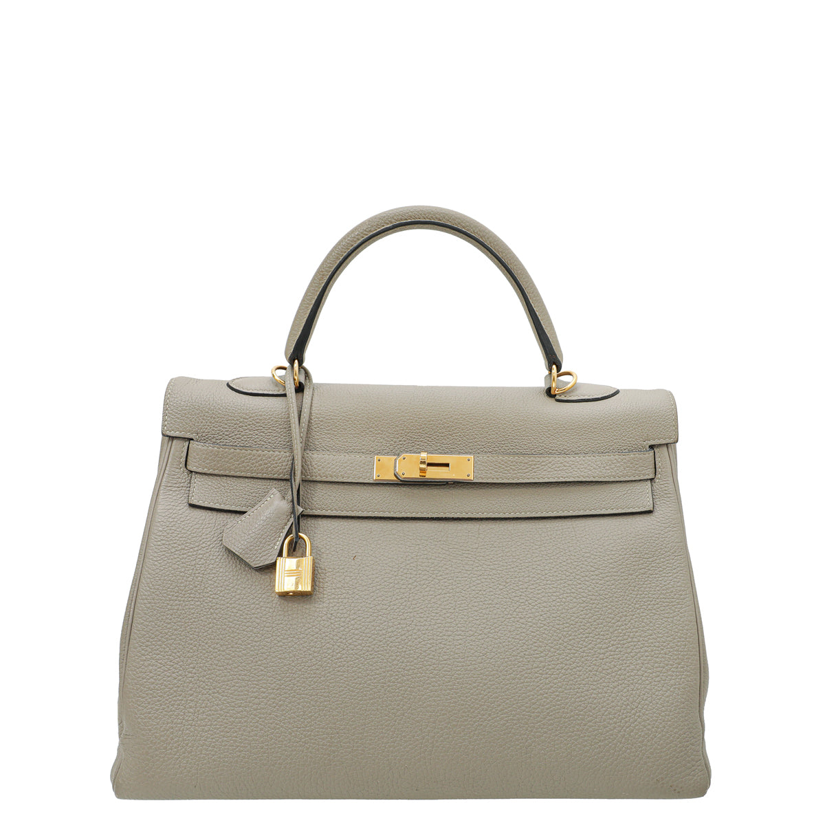 Hermes Gris Tourterelle Retourne Kelly 35 Bag