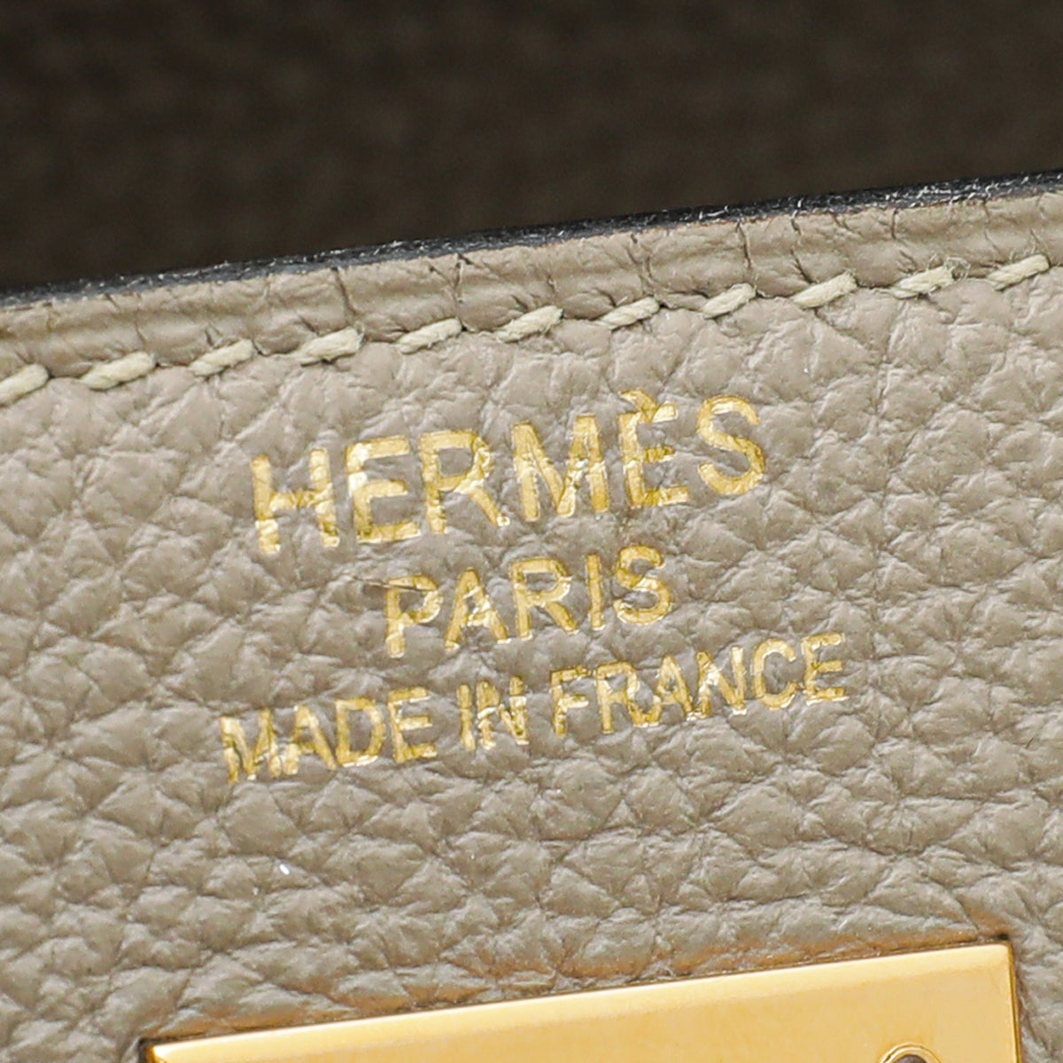 Hermes Gris Tourterelle Retourne Kelly 35 Bag