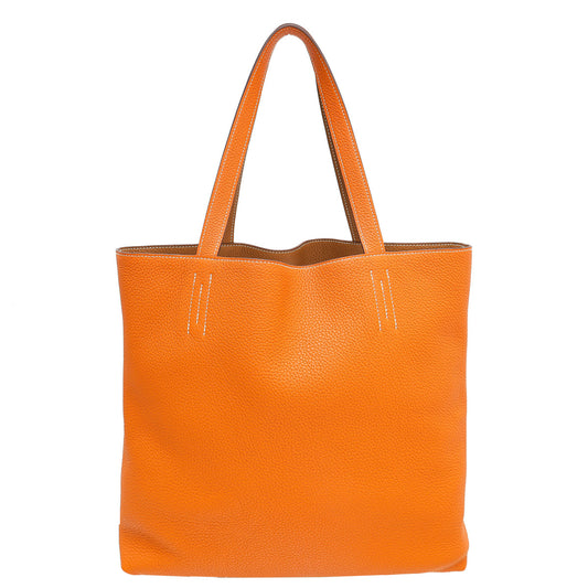 Hermes Bicolor Reversible Double Sens 35 Tote Bag