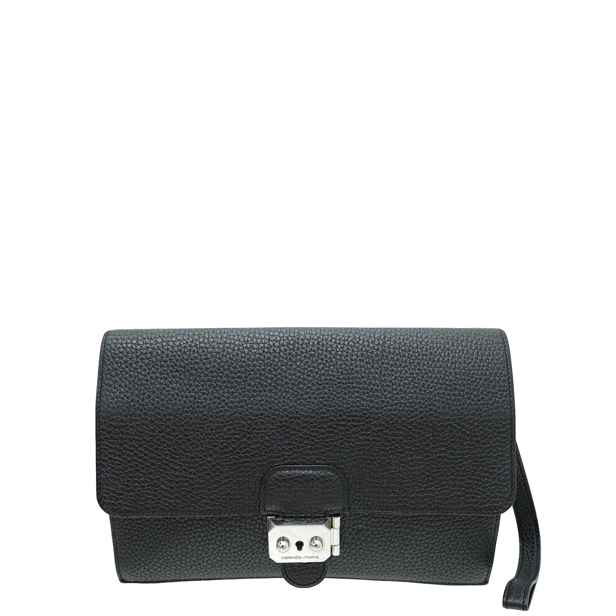 Hermes Noir Jet Pochette Clutch