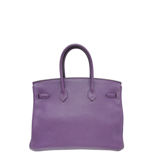 Hermes Anemone Retourne Birkin 35 Bag