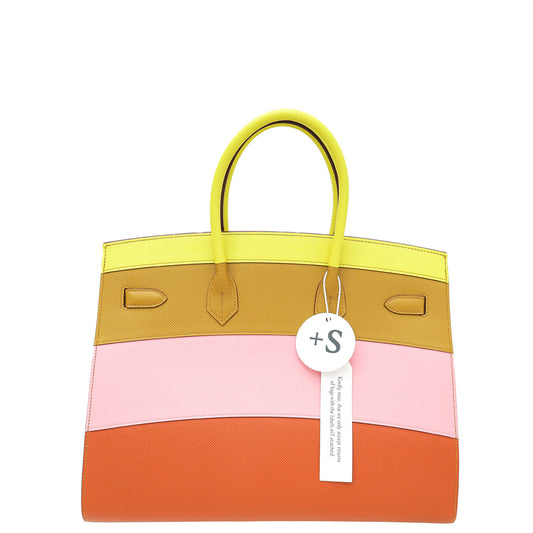 Hermes Sunrise Rainbow Birkin 35 Bag