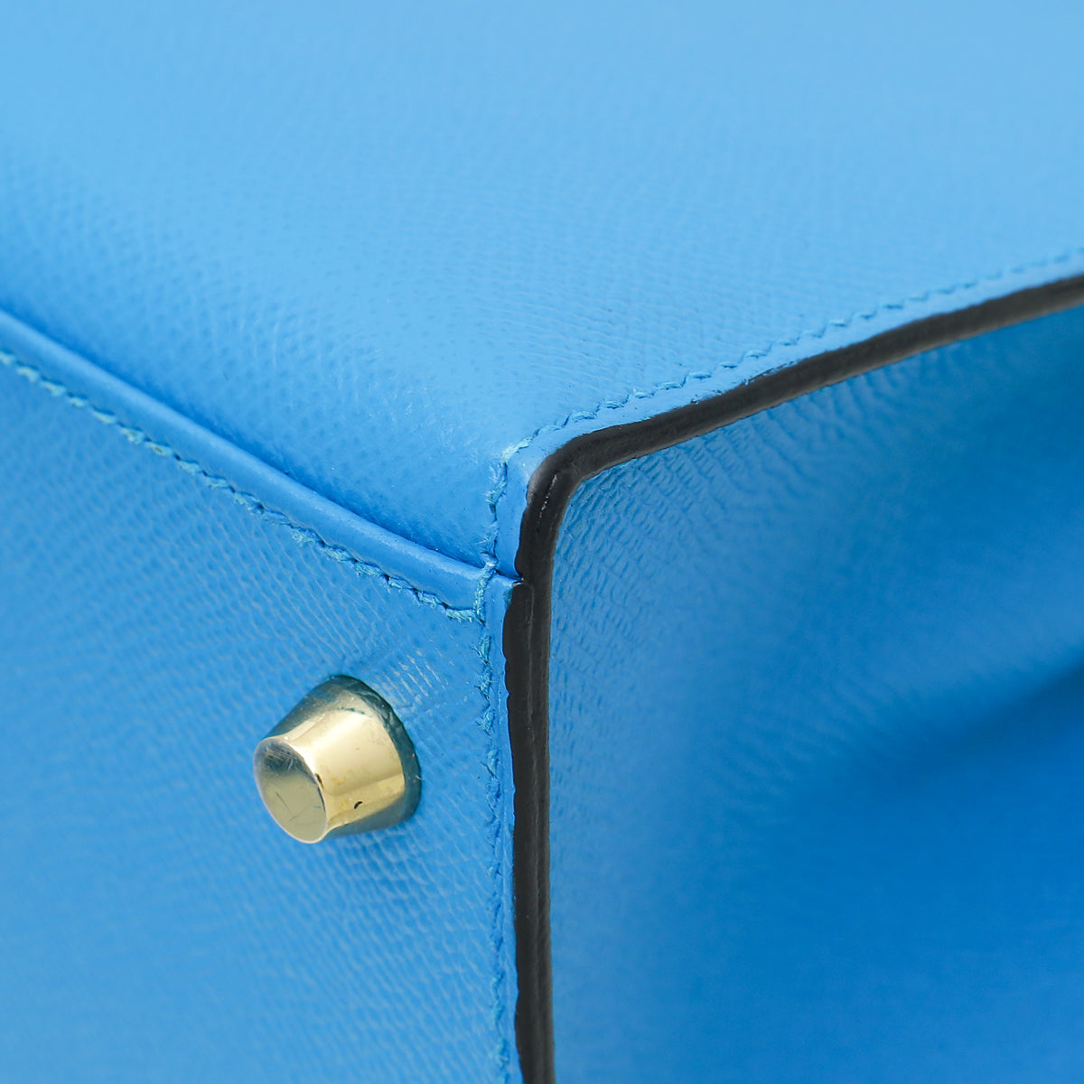 Hermes Bleu Zanzibar Sellier Kelly 28 Bag