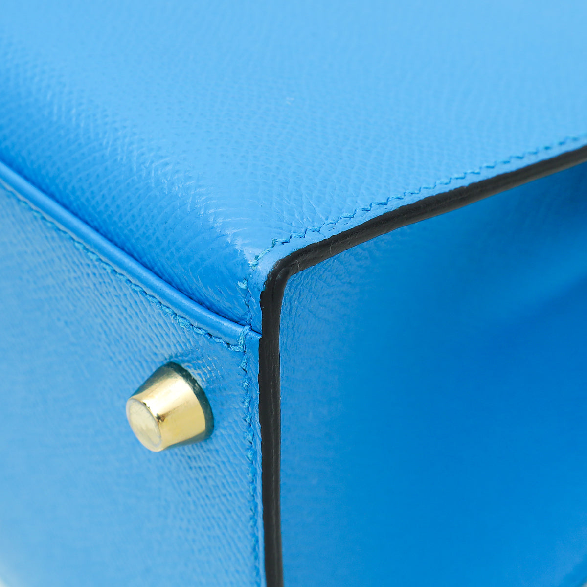 Hermes Bleu Zanzibar Sellier Kelly 28 Bag