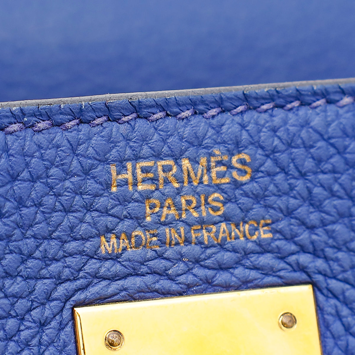 Hermes Electric Blue Kelly 35 Retourne Bag