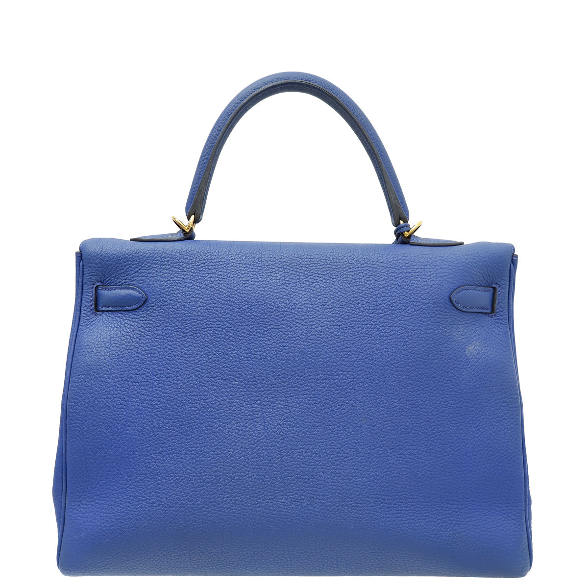 Hermes Electric Blue Kelly 35 Retourne Bag