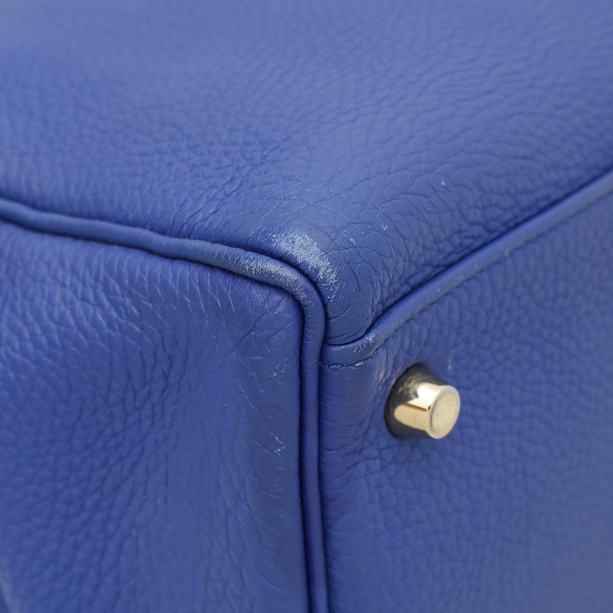 Hermes Electric Blue Kelly 35 Retourne Bag