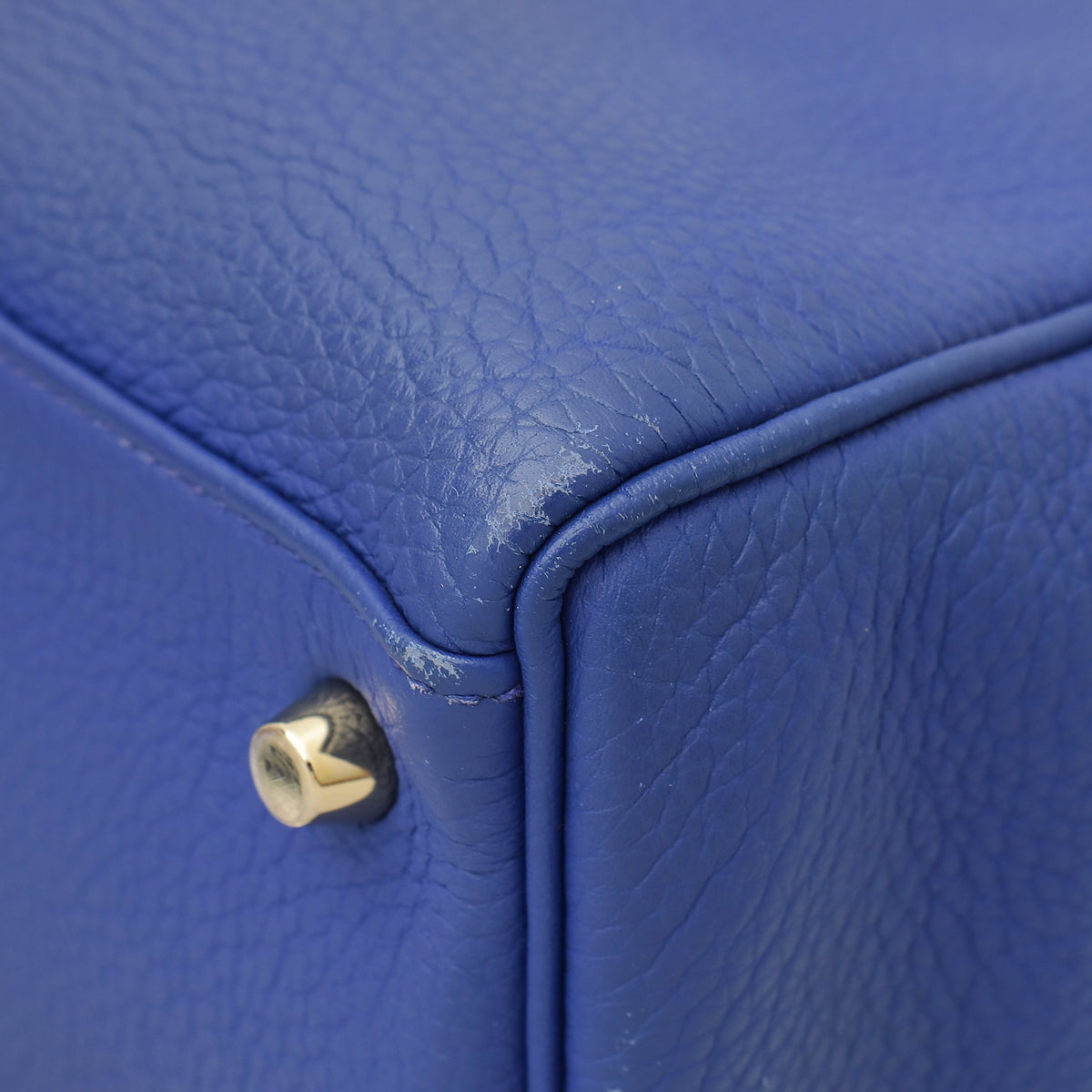 Hermes Electric Blue Kelly 35 Retourne Bag