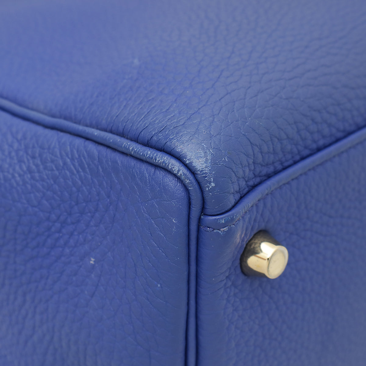 Hermes Electric Blue Kelly 35 Retourne Bag