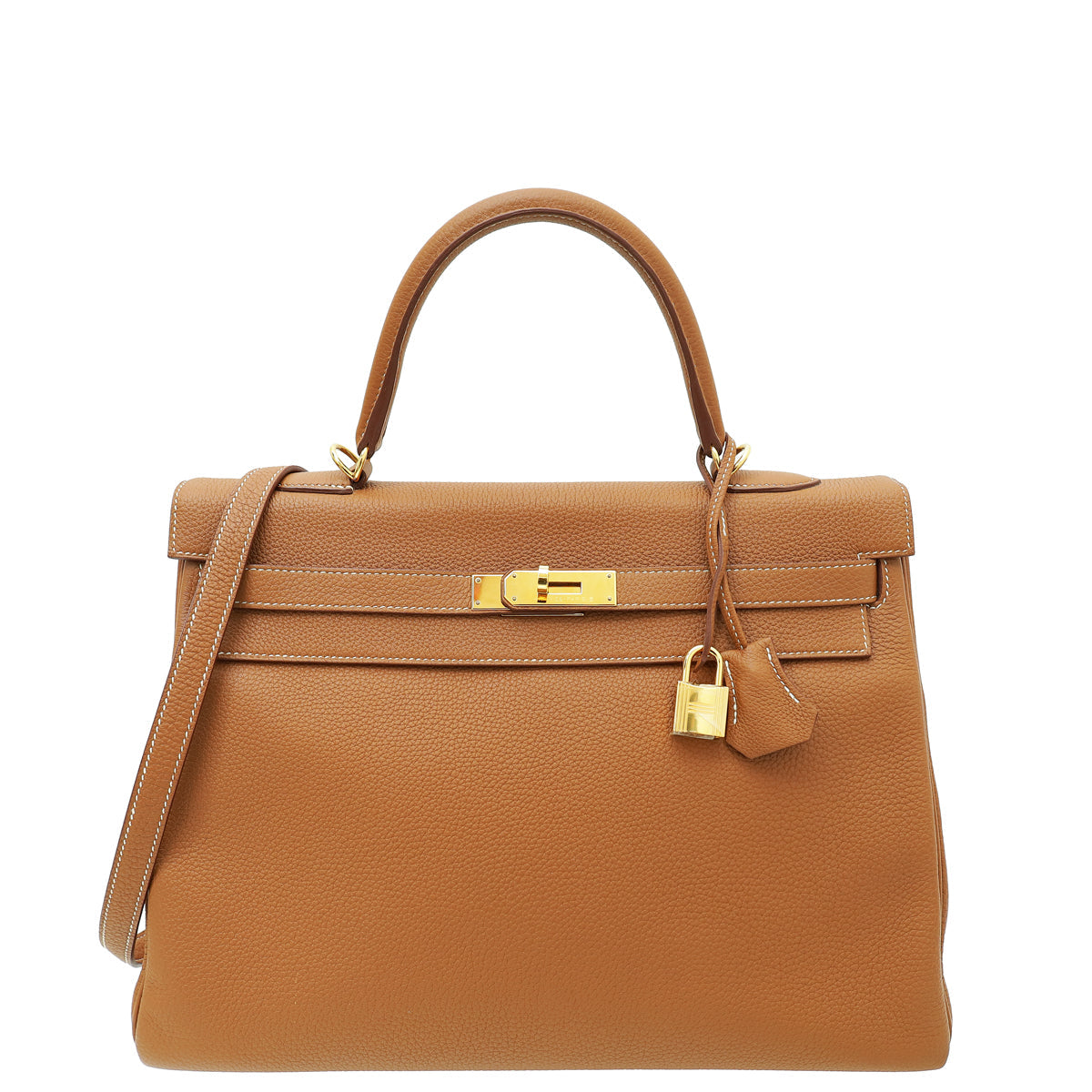 Hermes Gold Retourne Kelly 35 Bag