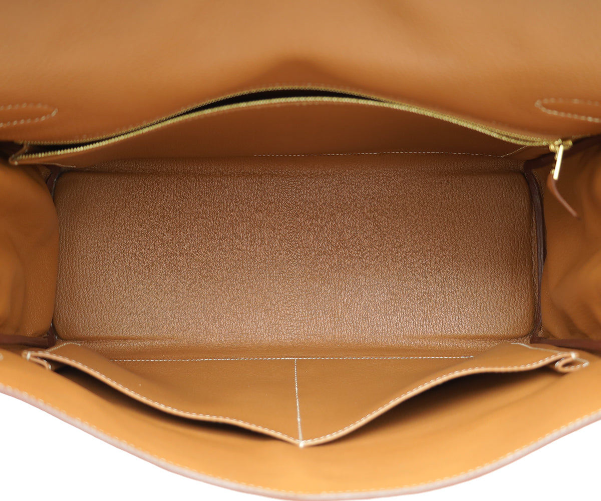 Hermes Gold Retourne Kelly 35 Bag