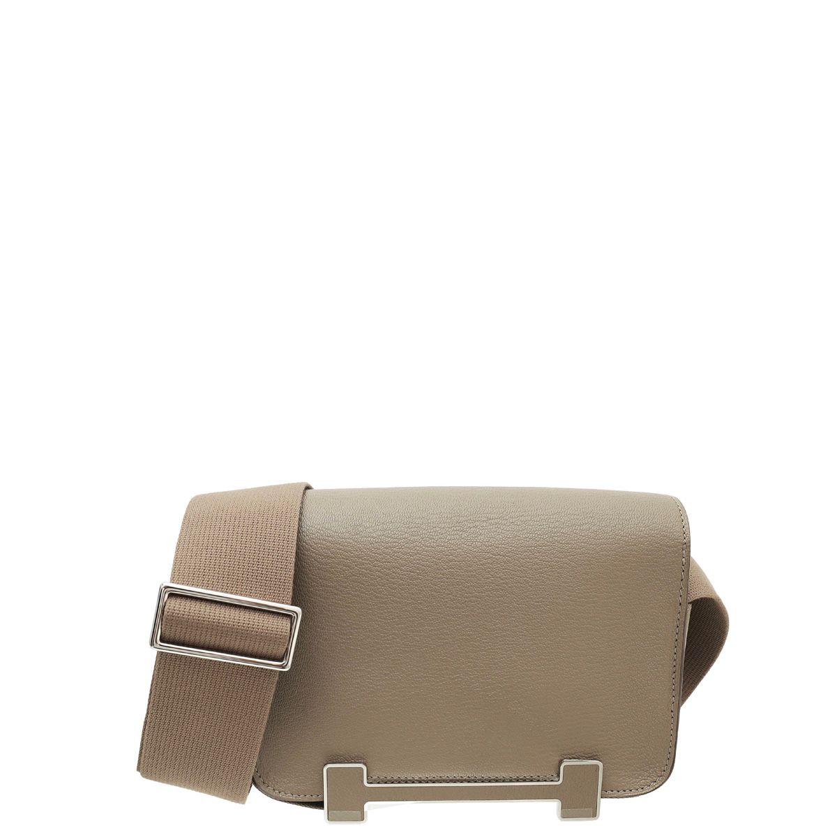 Hermes Etoupe Geta Mysore Goatskin Bag