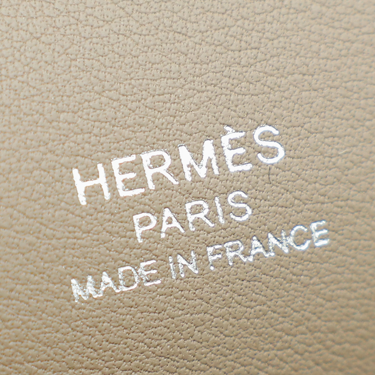 Hermes Etoupe Mysore Goatskin Geta Bag