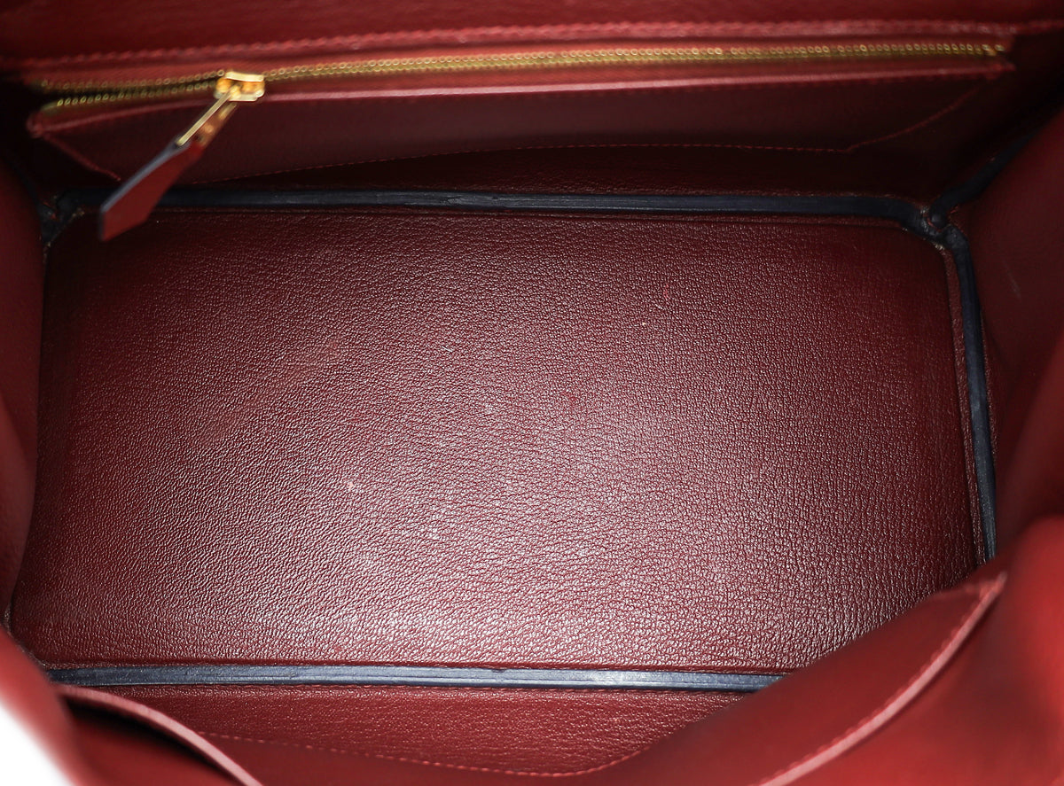 Hermes Rouge H Birkin 30 Bag