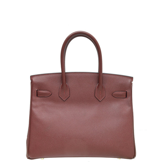 Hermes Rouge H Birkin 30 Bag