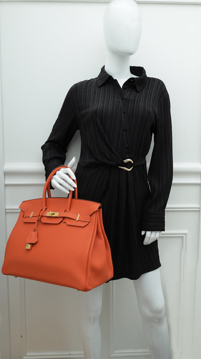 Hermes Poppy Birkin 35 Bag