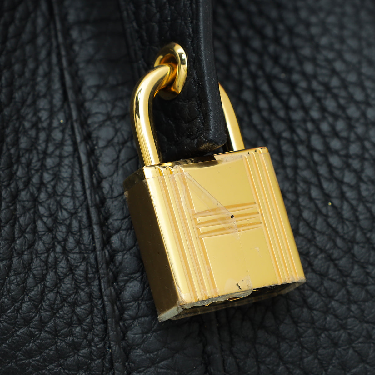 Hermes Noir Picotin Lock 18 Bag W/ Twilly