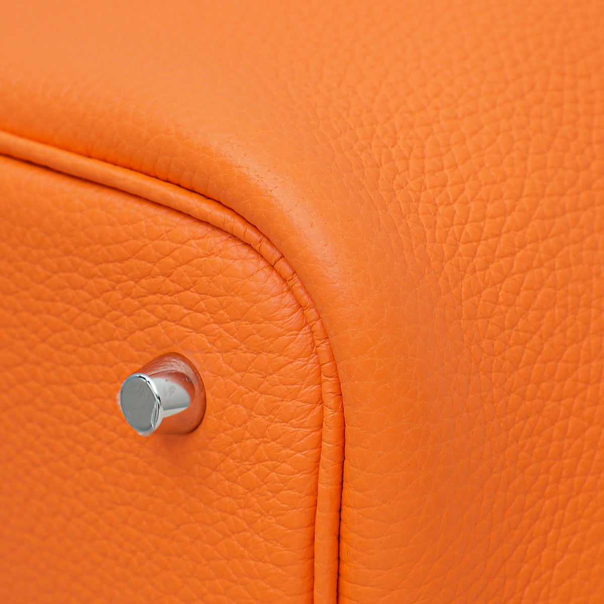 Hermes Orange Minium Picotin Lock 22 Bag