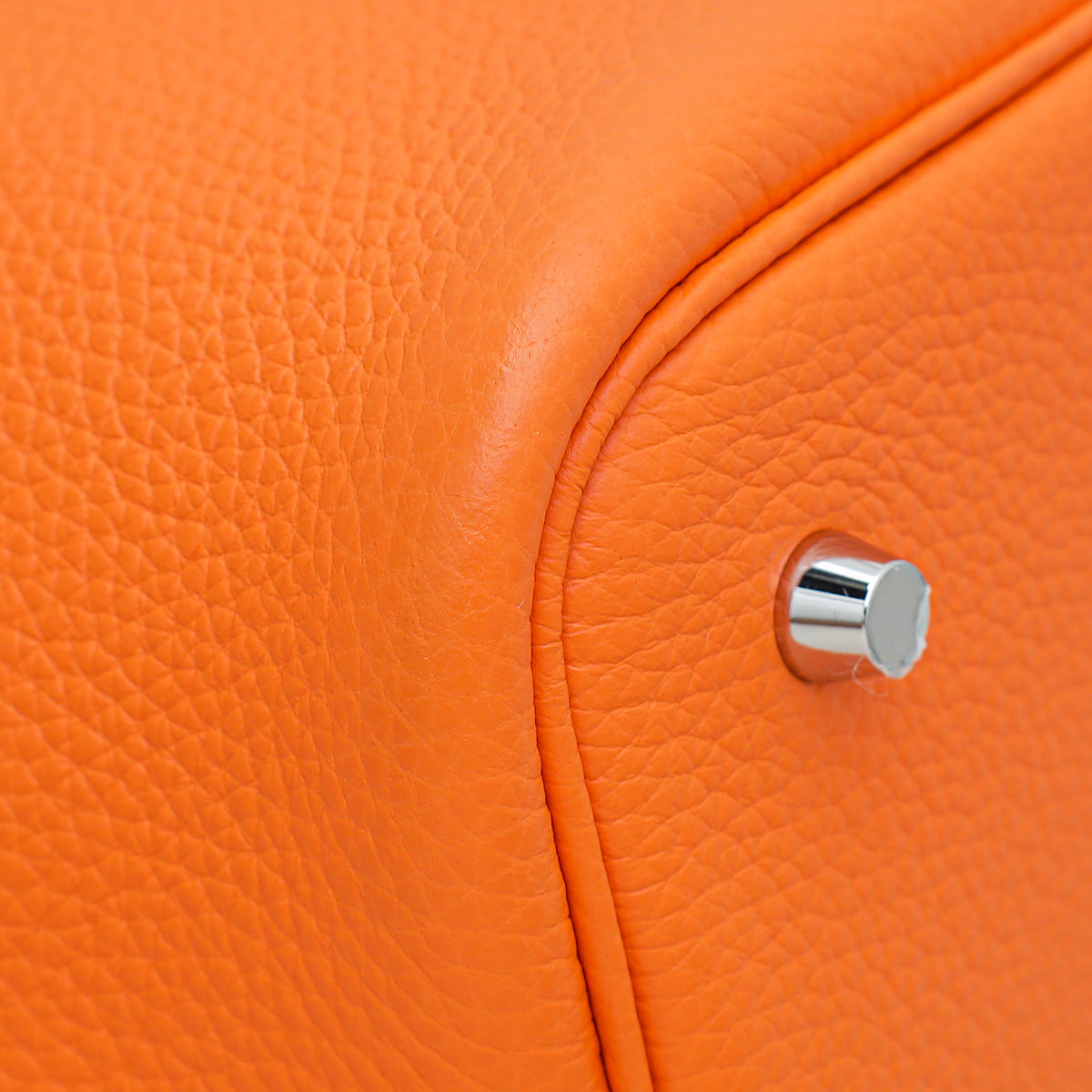 Hermes Orange Minium Picotin Lock 22 Bag