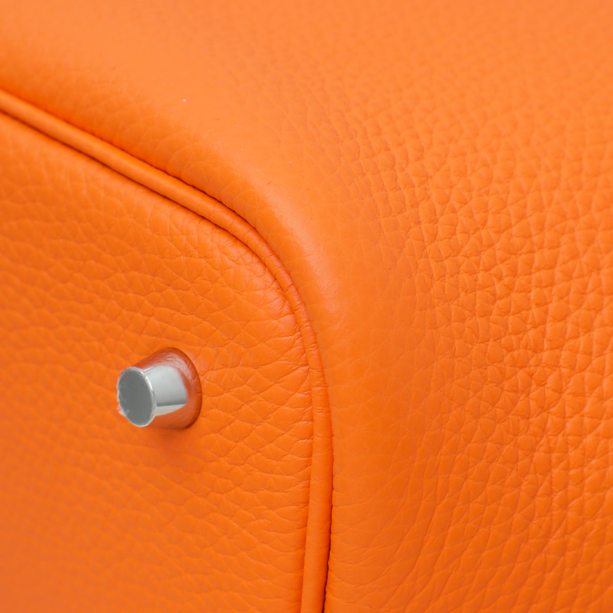 Hermes Orange Minium Picotin Lock 22 Bag