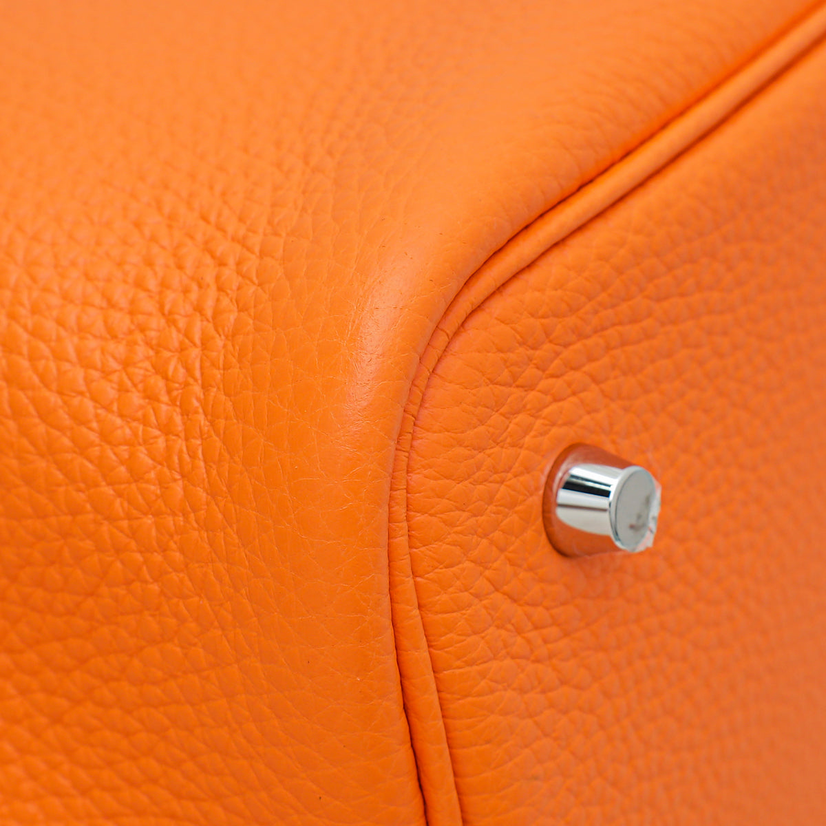 Hermes Orange Minium Picotin Lock 22 Bag