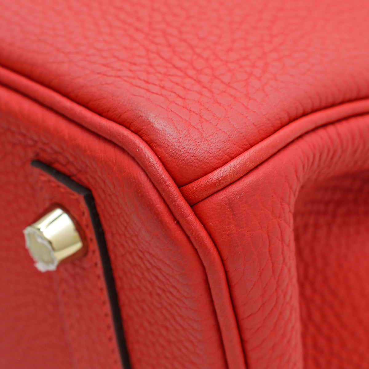 Hermes Rouge Tomate Retourne Birkin 30 Bag