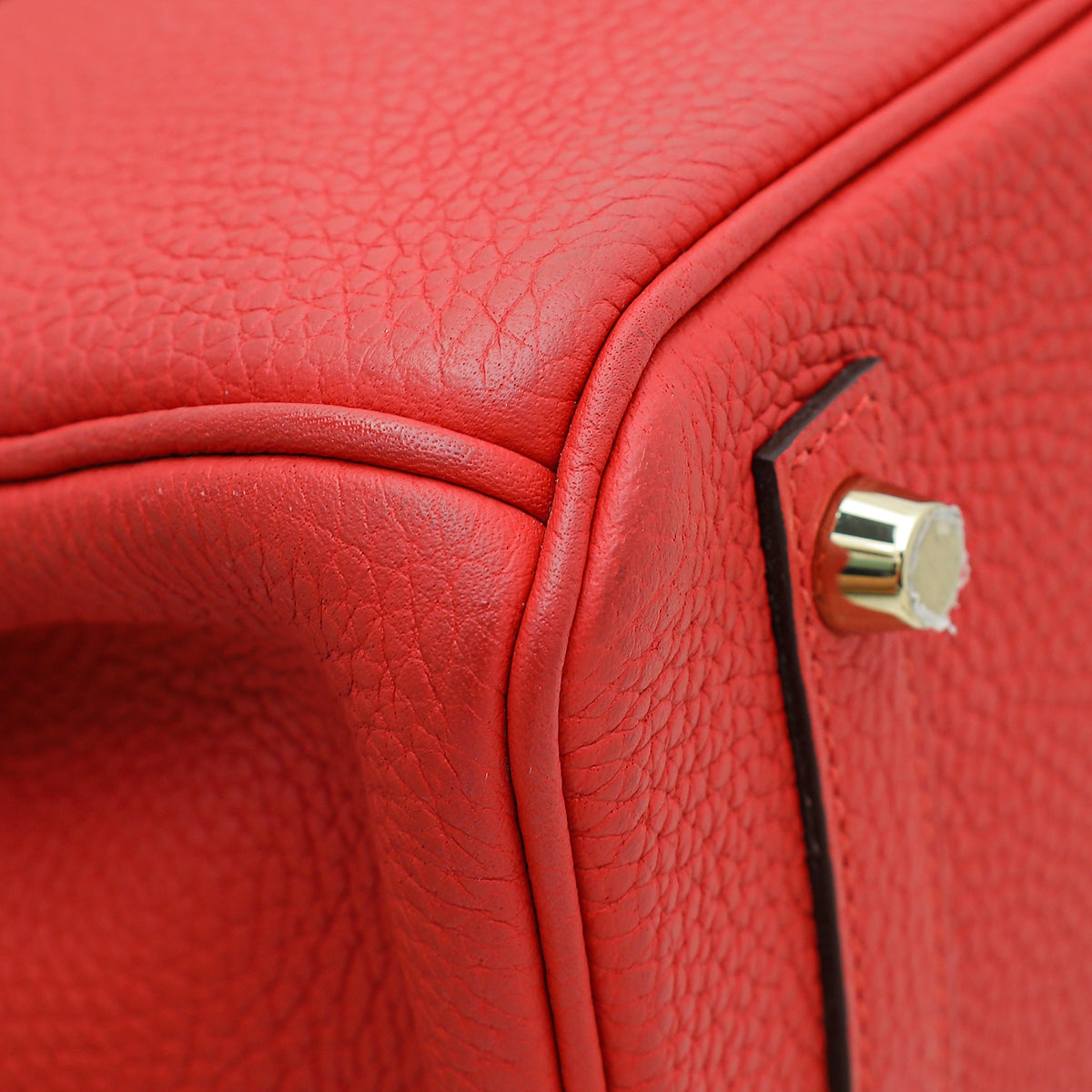 Hermes Rouge Tomate Retourne Birkin 30 Bag