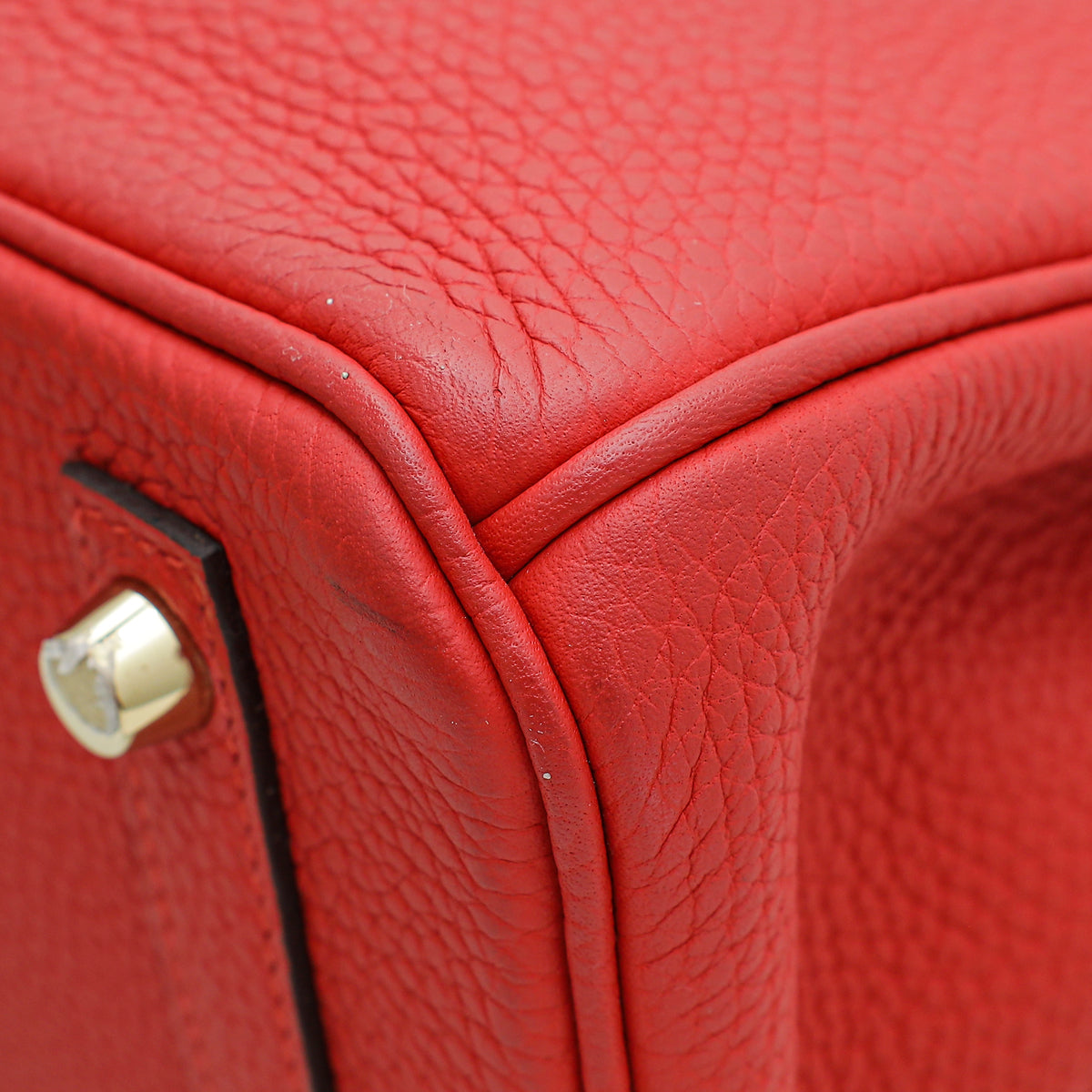 Hermes Rouge Tomate Retourne Birkin 30 Bag