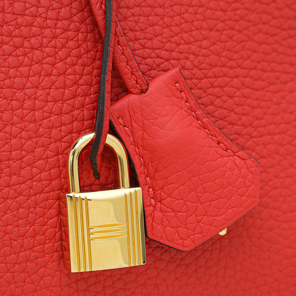 Hermes Rouge Tomate Retourne Birkin 30 Bag