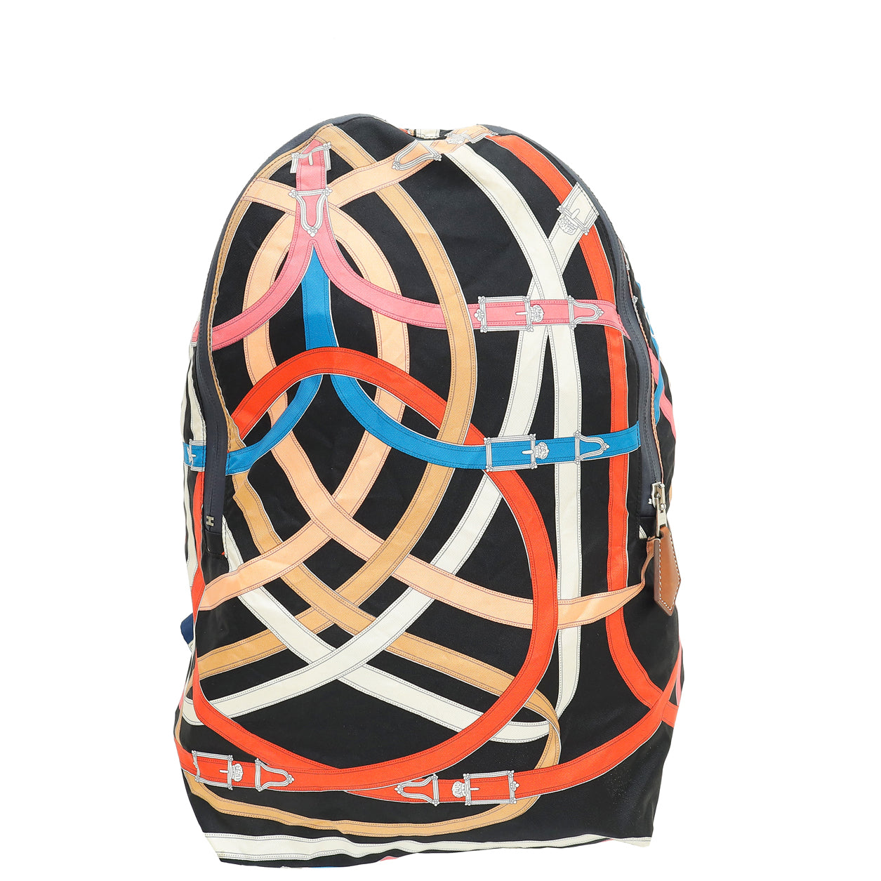 Hermes Multicolor Silk Barenia Cavalcadour Airsilk Backpack Bag