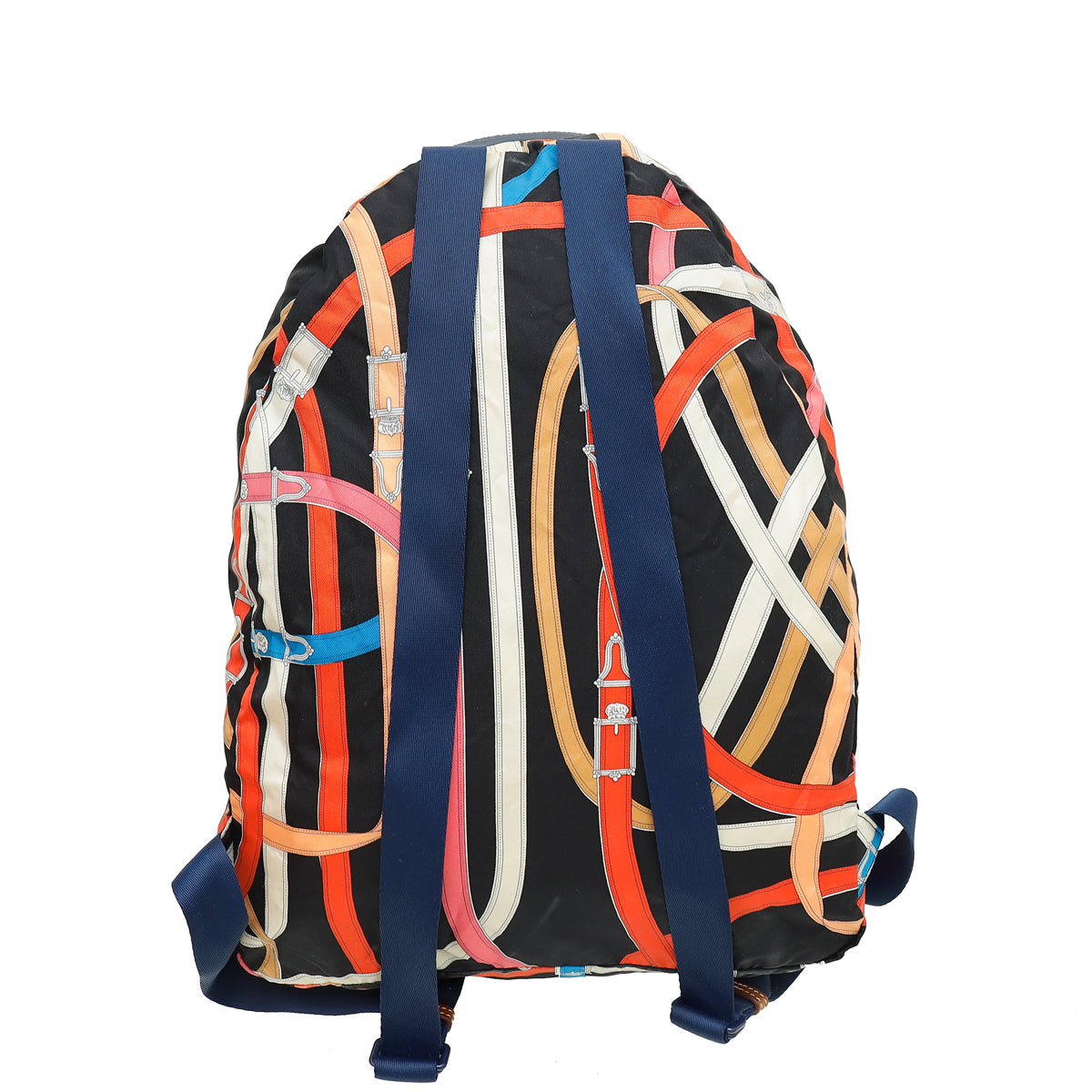 Hermes Multicolor Silk Barenia Cavalcadour Airsilk Backpack Bag