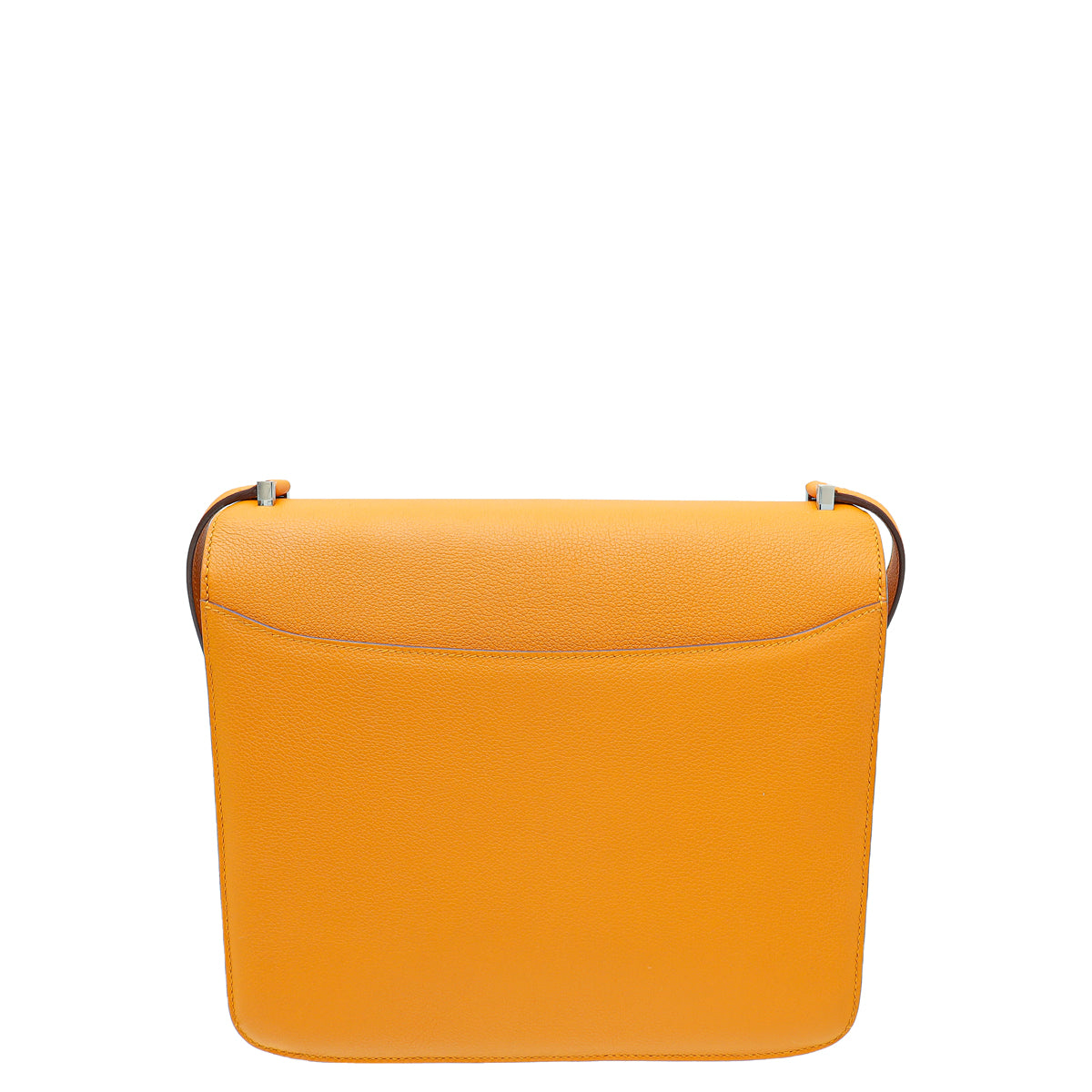 Hermes Apricot 2002 26 Evercolor Bag W/ Twilly