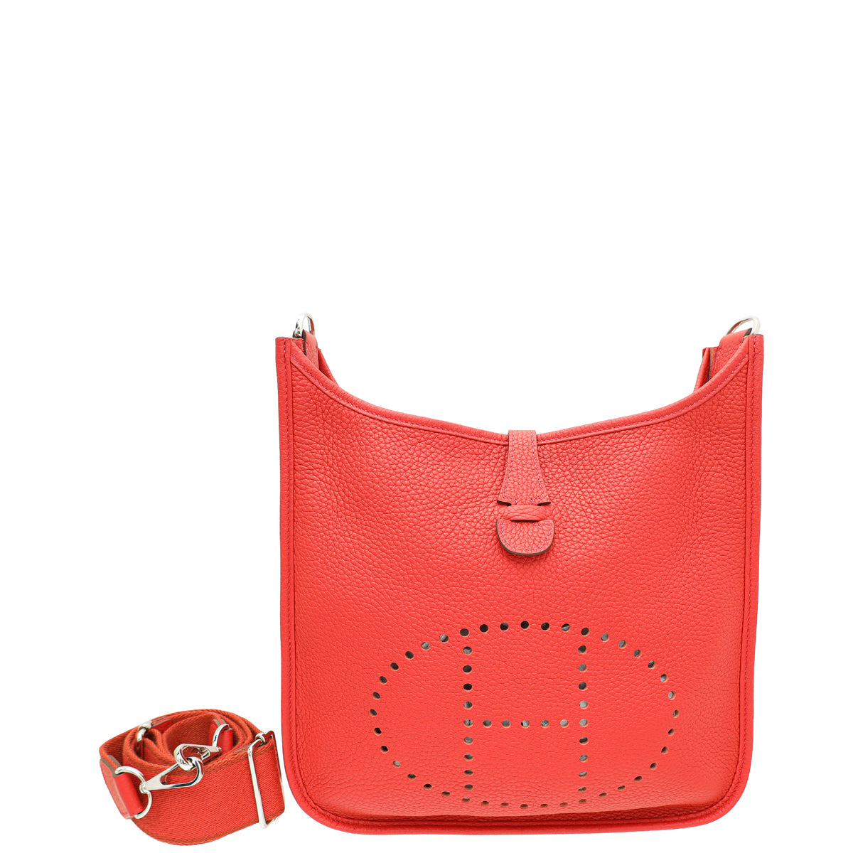 Hermes Rouge Pivoine Evelyne III PM Bag