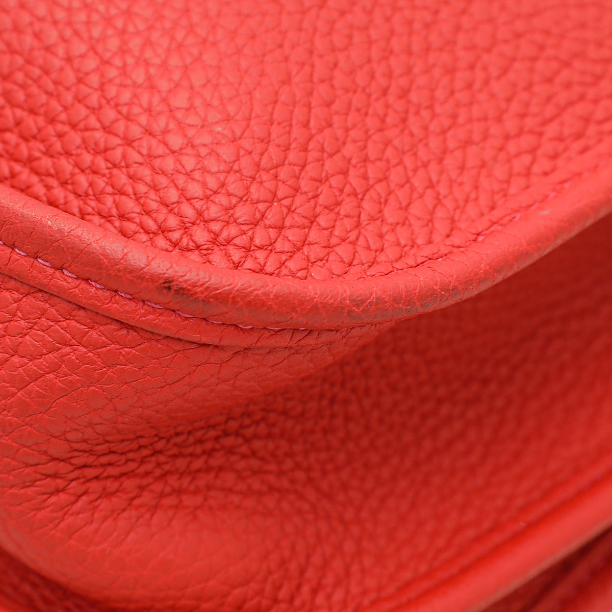 Hermes Rouge Pivoine Evelyne III PM Bag