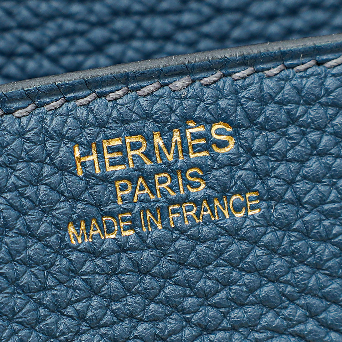 Hermes Blue de Prusse Retourne Birkin 35 Bag