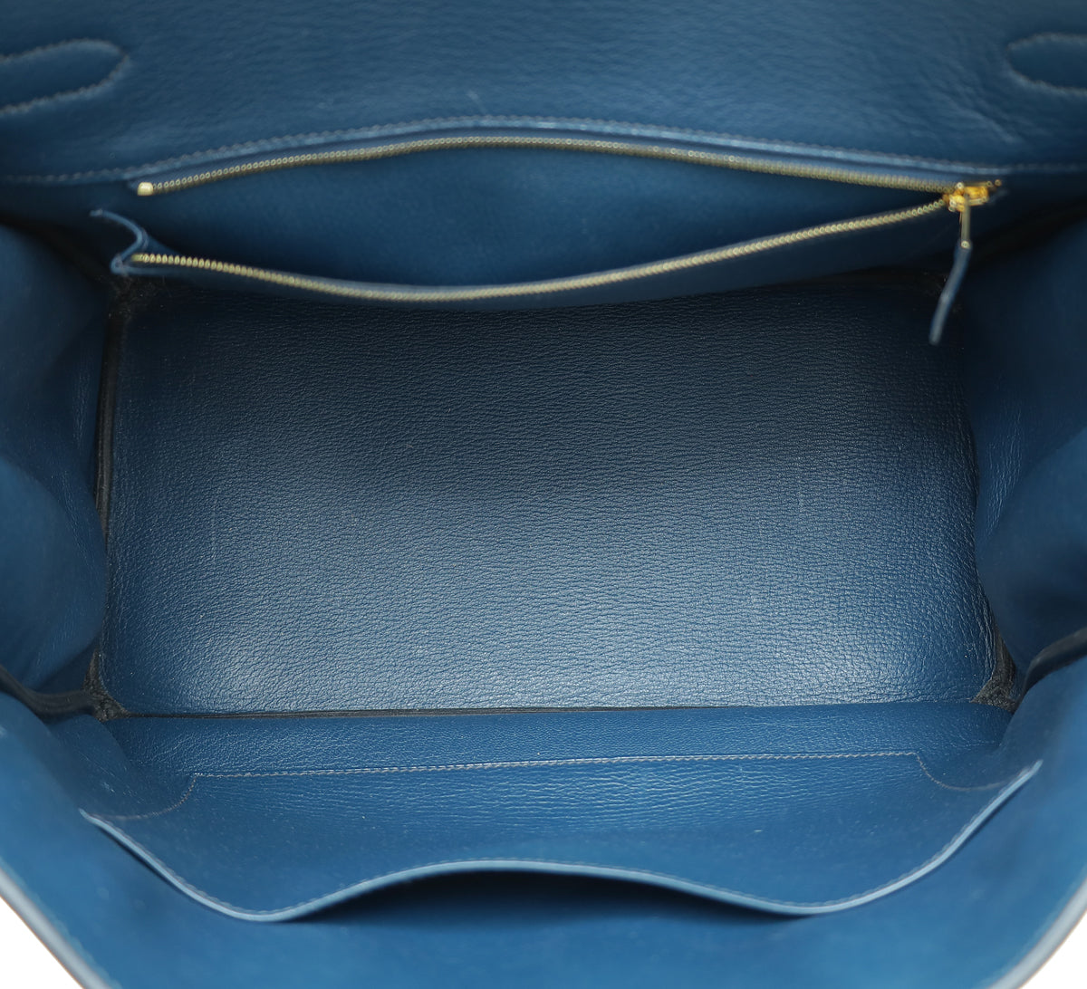 Hermes Blue de Prusse Retourne Birkin 35 Bag