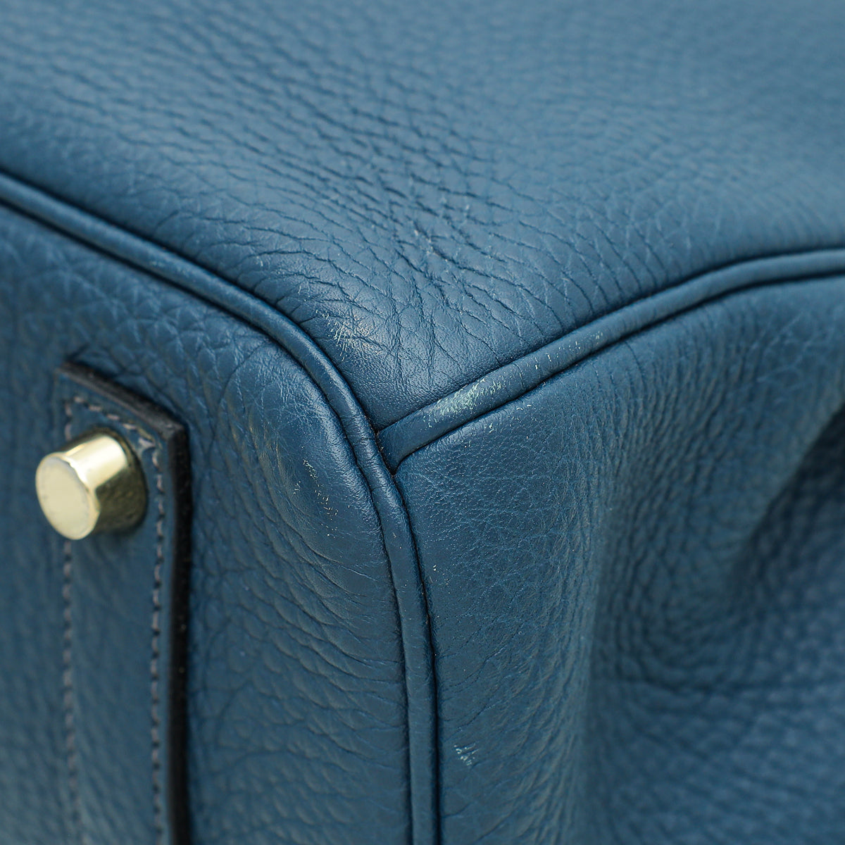 Hermes Blue de Prusse Retourne Birkin 35 Bag