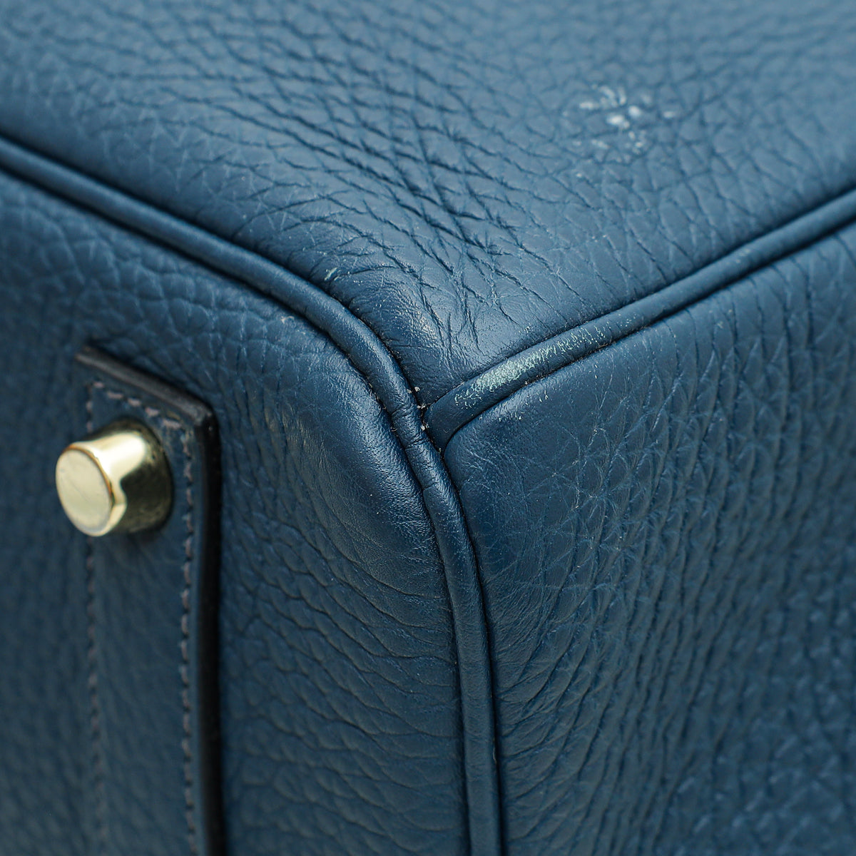 Hermes Blue de Prusse Retourne Birkin 35 Bag