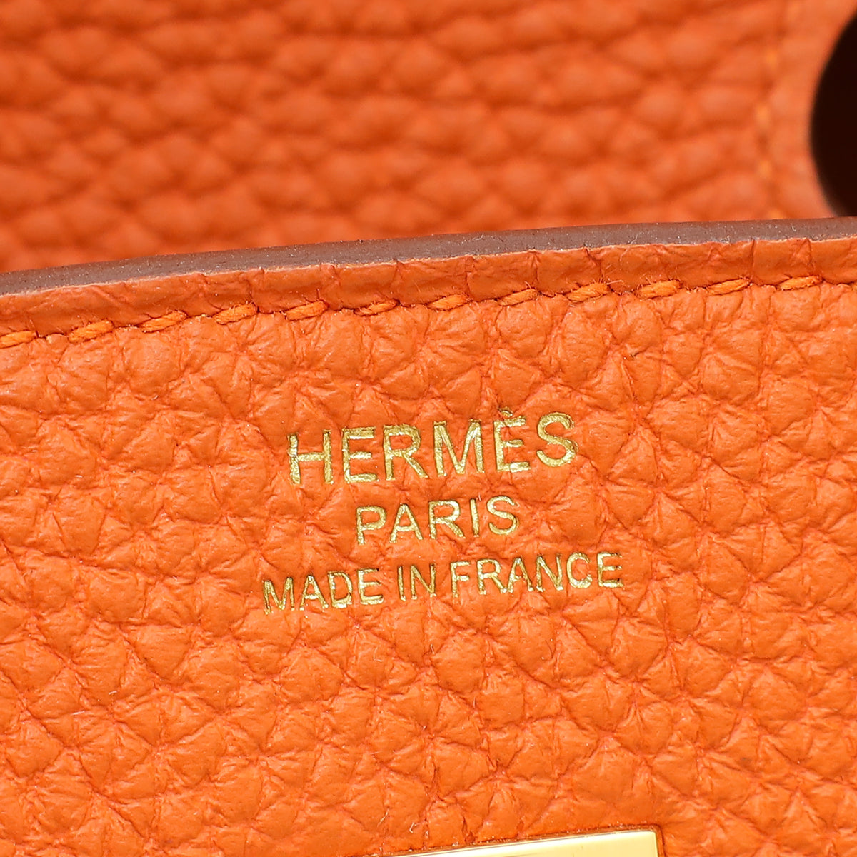 Hermes Orange Retourne Birkin 25 Bag