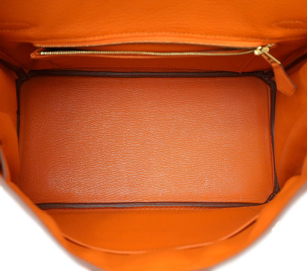 Hermes Orange Retourne Birkin 25 Bag